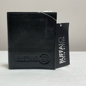 Buffalo David Bitton Men's Black Leather Bifold Wallet